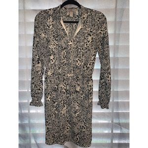 H&M Mini Dress Elastic Sleeves & Waist Size 4